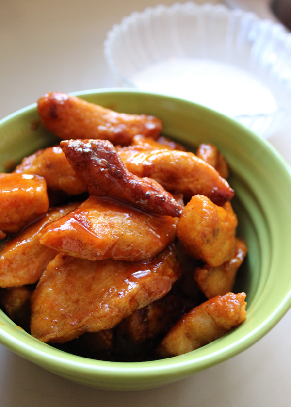 Sweet and Spicy Boneless Chicken Wings