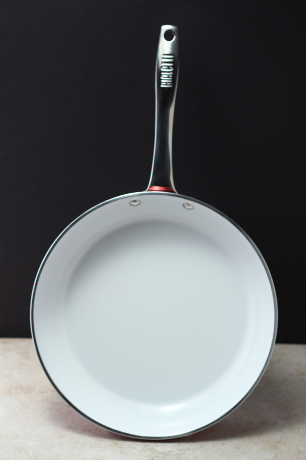 Bialetti Aeternum Easy Eco-Friendly Nonstick Ceramic 1'' Frying Pan, Silver