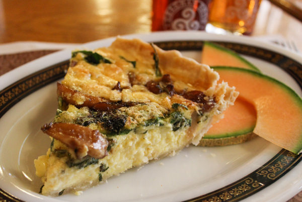 Geaghan's Pub & Craft Brewery Spinach-&-Roasted-Garlice-Quiche