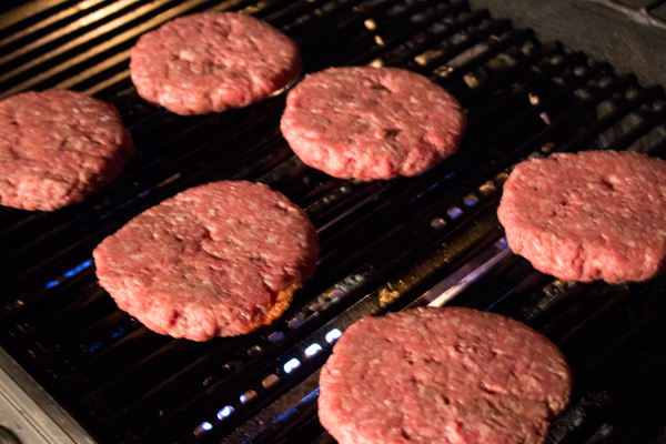 Burgers-on-grill