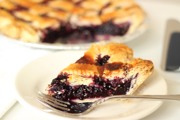 Wild Maine Blueberry Pie made with Wild Maine Blueberries is