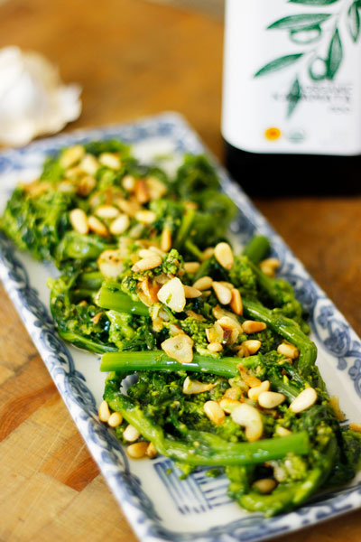 Thumbnail for Sautéed Broccoli Rabe with Garlic and Pine Nuts